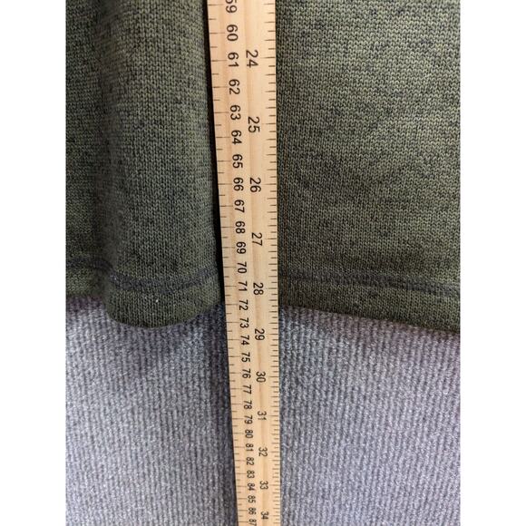 Eddie Bauer Pullover Mens 2XL Knit Sweatshirt 1/4 Zip Mock Neck Forest Green - Picture 7 of 10